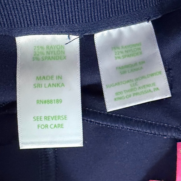 Lilly Pulitzer Nira Navy Blue Dress Pant Leggings - Picture 5 of 6